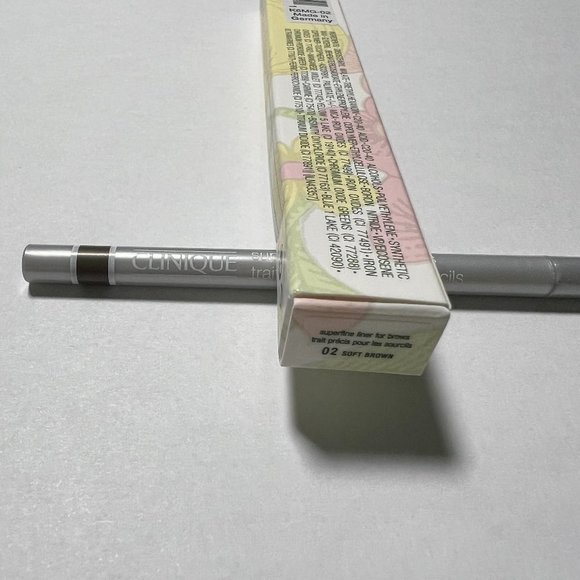 Clinique Superfine Liner For Brows Shade 02 Soft Brown Full Regular Size - Picture 3 of 3